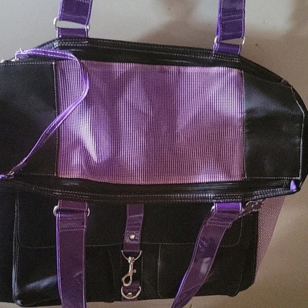 FETCHING Brand Classic small pet carrier purple